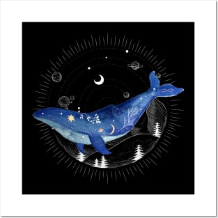 Celestial Whale Posters and Art